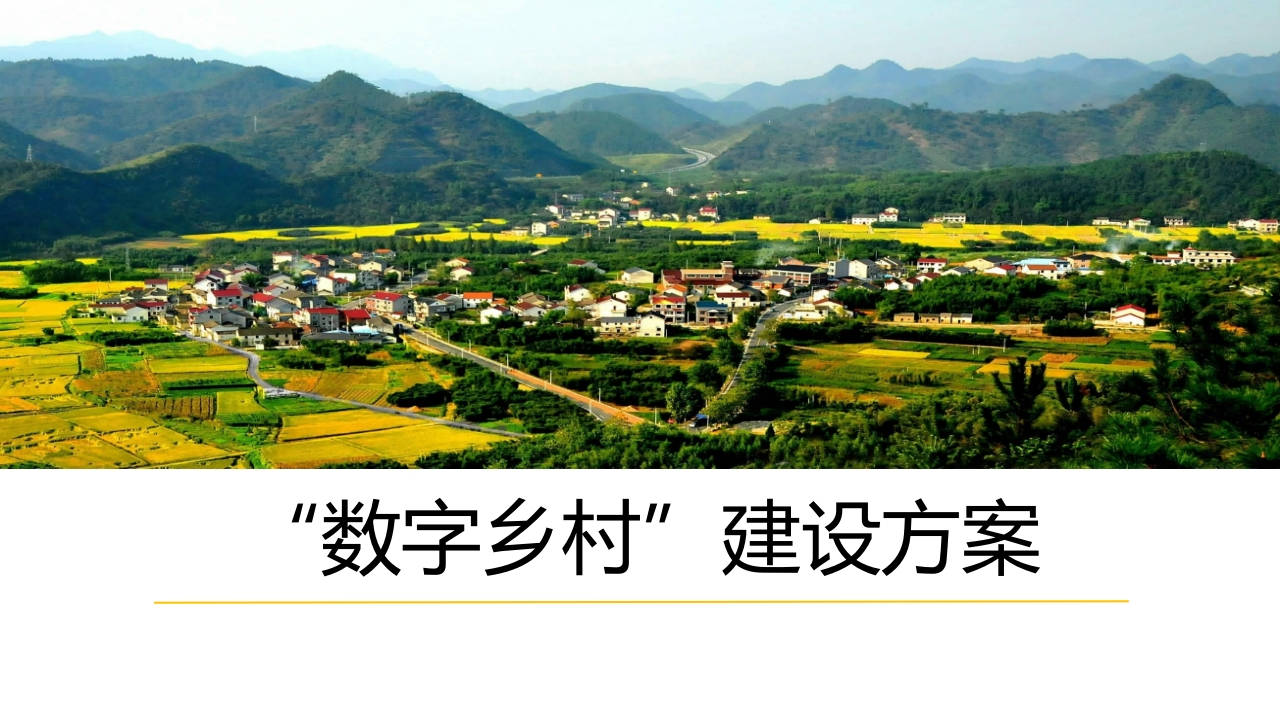 “数字乡村”建设方案[30页PPT]